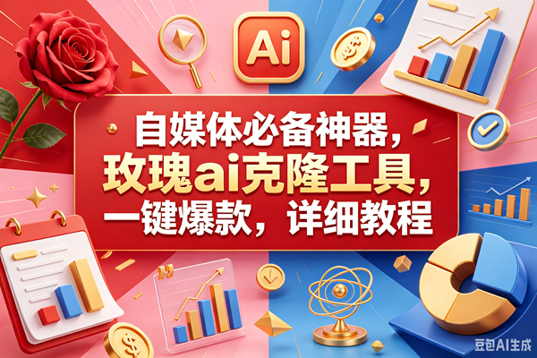 玫瑰克隆，一键爆款ai工具，自媒体的必备神器，50多个功能，详细教程