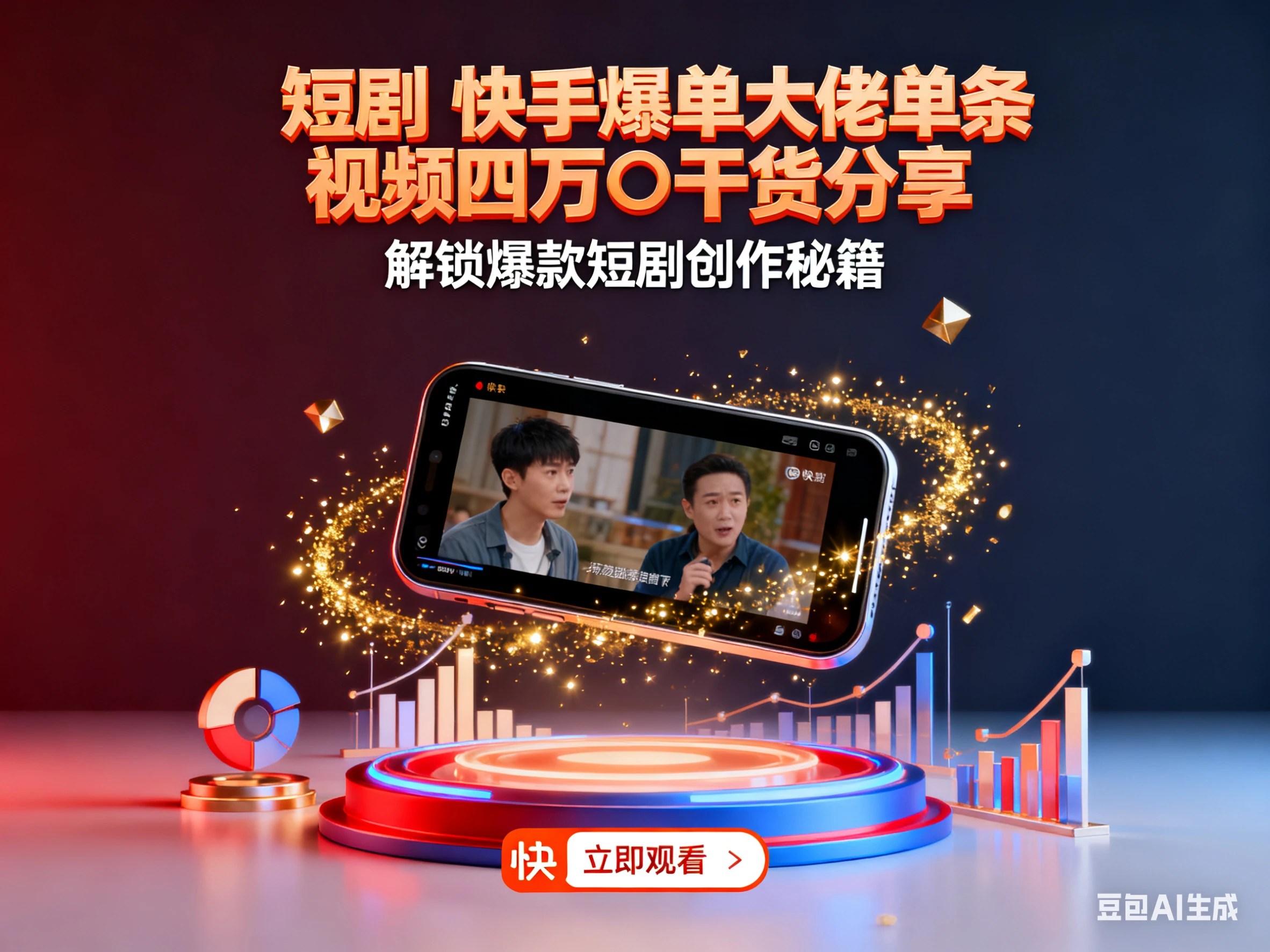 短剧 快手爆单大佬单条视频四万➕干货分享