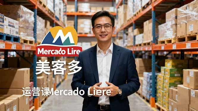 【精】2025美客多Mercado Libre运营课：账号注册/产品上传/促销活动/自发货模式
