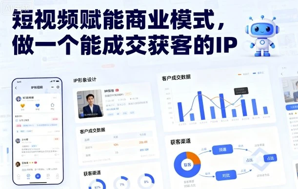 【精】短视频赋能商业模式,做一个能成交获客的IP(更新)