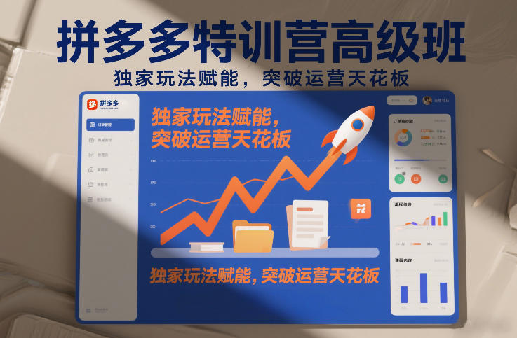 拼多多特训营高阶班,独家玩法赋能,突破运营天花板(更新26年1月) 拼多多特训营高阶班,独家玩法赋能,突破运营天花板(更新26年1月)