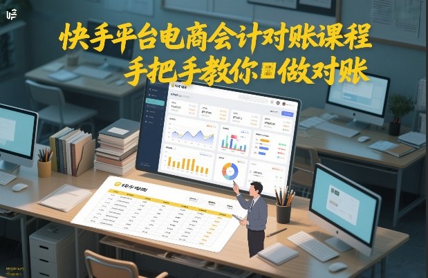 快手平台电商会计对账课程,手把手教你做对账 快手平台电商会计对账课程,手把手教你做对账