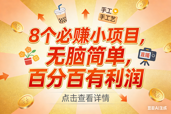 9个必赚小项目，无脑简单，百分百有利润，副业首选，日入300+