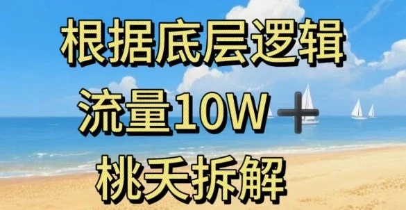 根据底层逻辑，流量10W ，以安全知识科普为例
