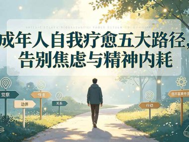 付费文章:成年人自我疗愈五大路径,告别焦虑与精神内耗