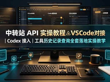 中转站 API 实操教程△VSCode 对接|Codex 接入|工具历史记录查询全套落地实操教学