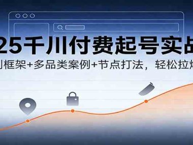 2025千川付费起号实战课：新计划框架+多品类案例+节点打法，轻松拉爆流量