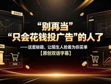 别再当“只会花钱投广告”的人了——这套秘籍,让陌生人抢着为你买单【原创双语字幕】