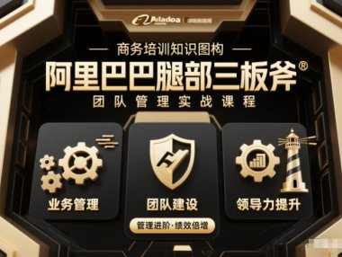 团队管理必学课程系列，阿里巴巴“腿部三板斧”