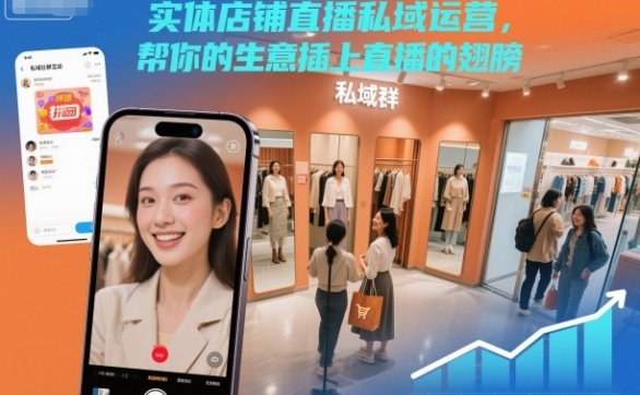 实体店铺直播私域运营，帮你的生意插上直播的翅膀